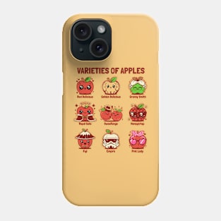 Varieties of apples - Funny apple types - Red Phone Case