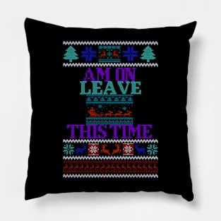 Ugly Christmas Sweater Design Pillow