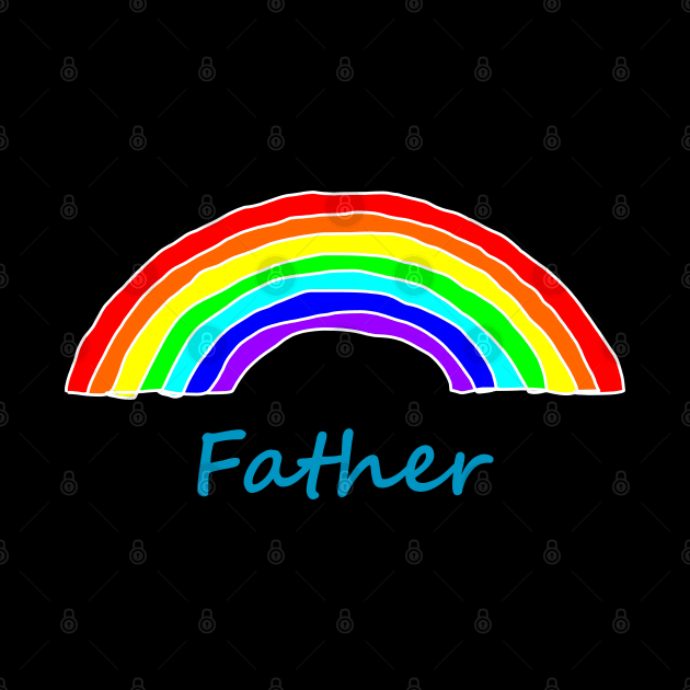 Father Rainbow for Fathers Day by ellenhenryart