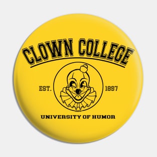 Clown College Alumni (Dark Version) Pin