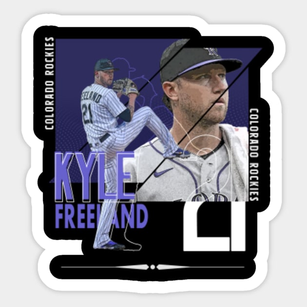 Kyle Freeland baseball Paper Poster Rockies 4 - Kyle Freeland - Sticker