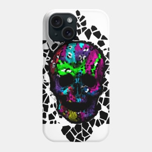 Flower Tile Skull Phone Case