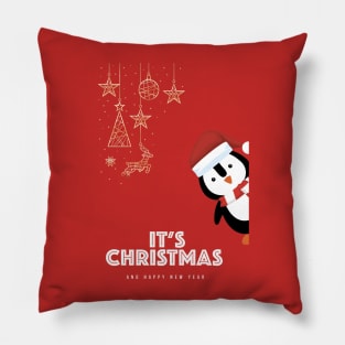 It's Christmas and happy New Year t-shirt Pillow