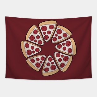 Cartoon pizza Tapestry