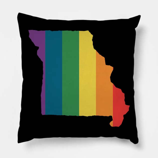 Missouri State Rainbow. Pillow by n23tees