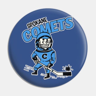 Defunct Spokane Comets Hockey Team Pin