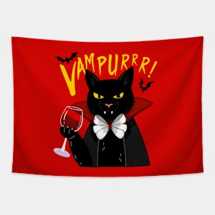 Cat vampurrr Tapestry