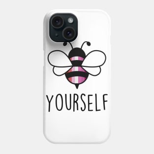 Cute Bee YourSelf Lesbian Bee Gay Pride LGBT Rainbow Gift Phone Case