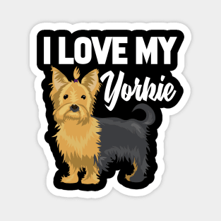 I Love My Yorkie Magnet