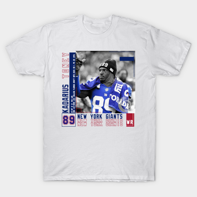 Kadarius Toney Football Edit Tapestries Giants - Kadarius Toney - T-Shirt