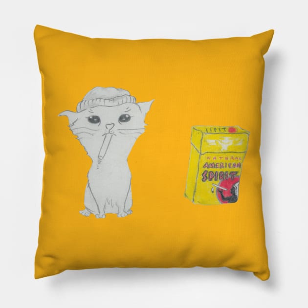 The Cig Cats - Snapple Pillow by cig cats