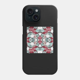 Ethnic Pattern with Mosaic Floral Motif Phone Case