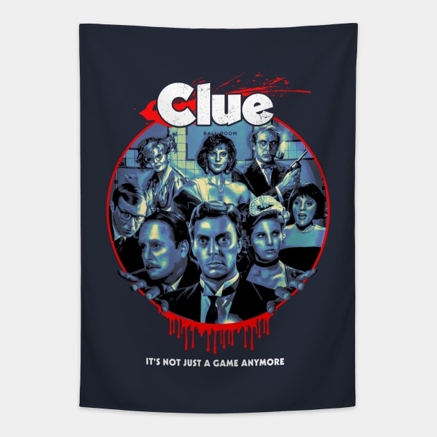 Clue 80s Murder Tapestry by OrcaDeep