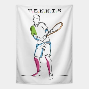 Tennis Sport Tapestry