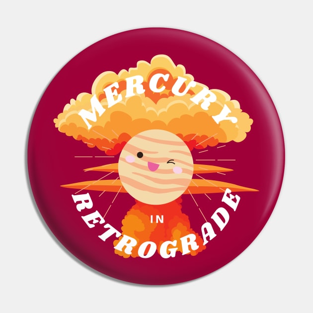Mercury in retrograde Funny Astrology Gift Zodiac Pin by Witchy Ways