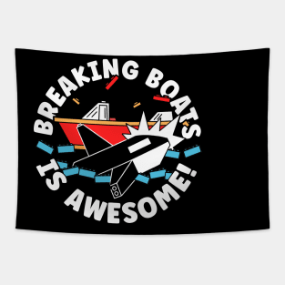 Orca Whale Yachts - Sinking Boats is Awesome Tapestry