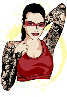 Lady Tattooed 4 Magnet