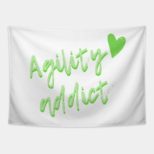 Agility addict - green agility enthusiast Tapestry