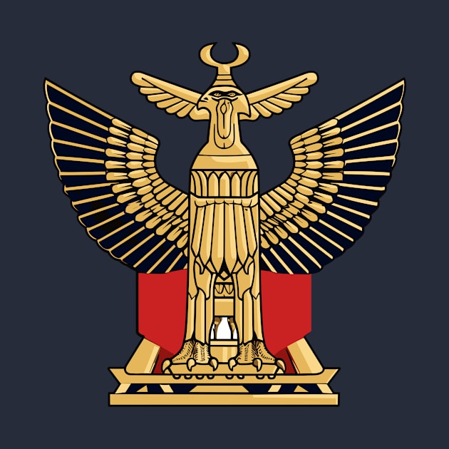 background, Eagle flag of Egypt, Cultural Fusion & Symbolic Power by FK