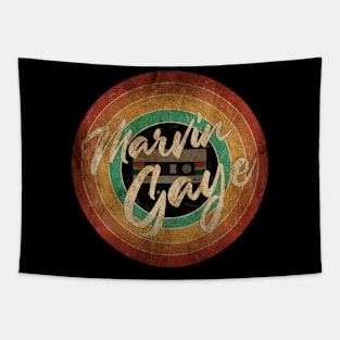 Marvin Gaye Vintage Circle Art Tapestry