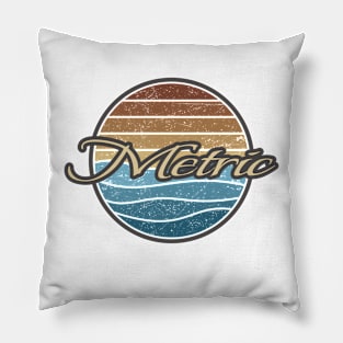 Metric Retro Waves Pillow