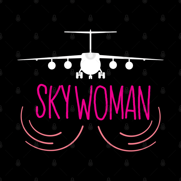 Sky Women Funny Flight Attendants Flying Aviation by patroart