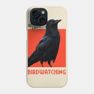 Birdwatching. American Crow Phone Case