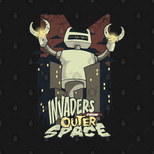 Retro Invaders from Outer Space by BackintheDayShirts