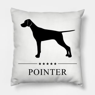 Pointer Black Silhouette Pillow