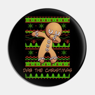 Christmas Dabbing Gingerbread Man - Dab Dance Slogan 1 Pin