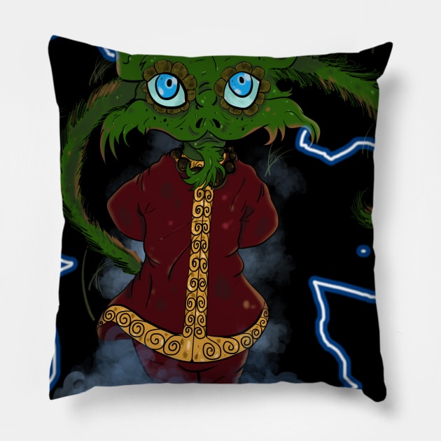 Alien Furry Pillow by ElectricDreamz