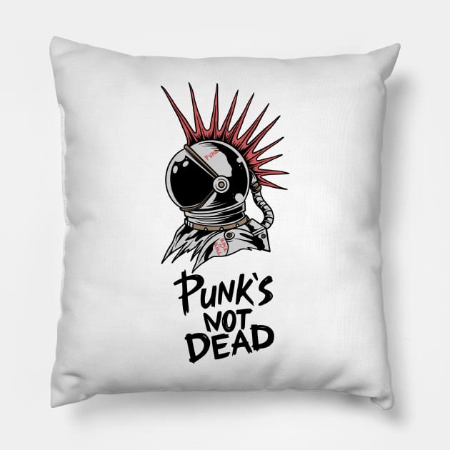 Punk's not dead - astronaut Pillow by Myartstor 