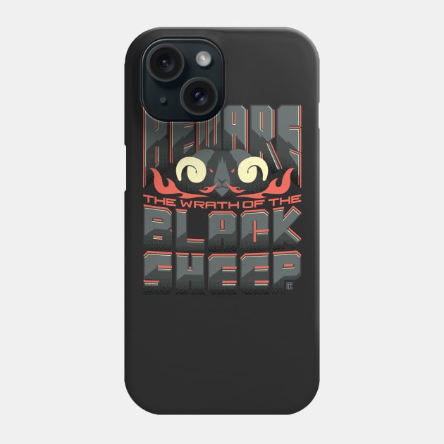 Black Sheep Phone Case by raffaus