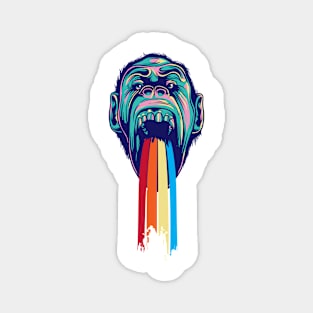 Rainbow Ape Magnet