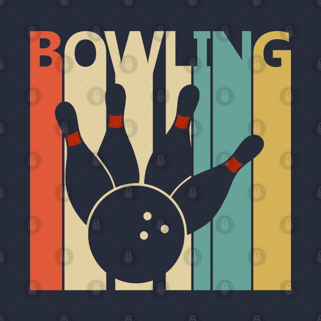 Vintage Bowling Player Gift by GWENT