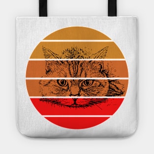 Cat and moon Tote