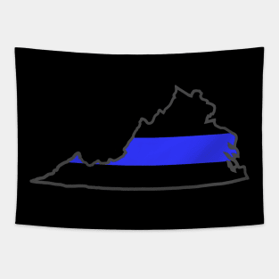 VA blue line Tapestry