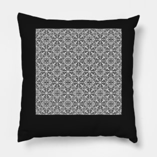 Geo Square 2 Black Pillow