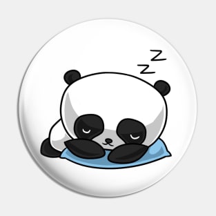 Kawaii panda sleeping Pin