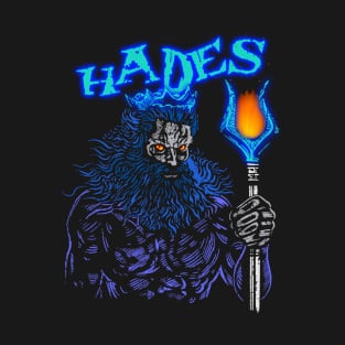 Hades Ancient Greek Gods and Monsters Mythology Retrowave T-Shirt