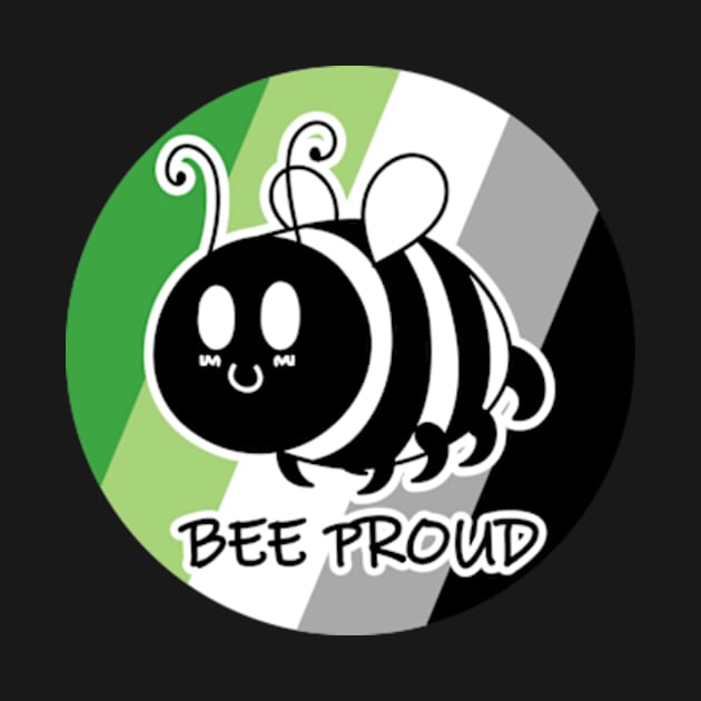 Bee Proud Aromantic Flag by JadedOddity