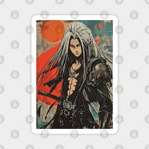 Sephiroth FF7 Final Fantasy VII Rebirth Magnet by moreirapod