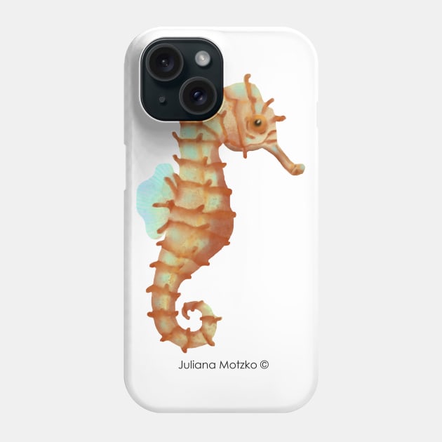 Japanese Seahorse Phone Case by julianamotzko