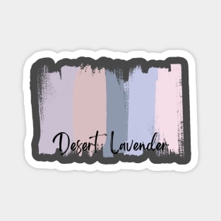Desert Lavender Color Palette Brush Stroke T-Shirt Magnet