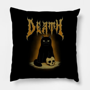 Death Metal Cat Pillow