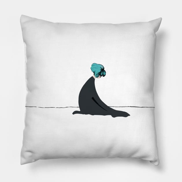 Debris (Gris) Pillow by JacB