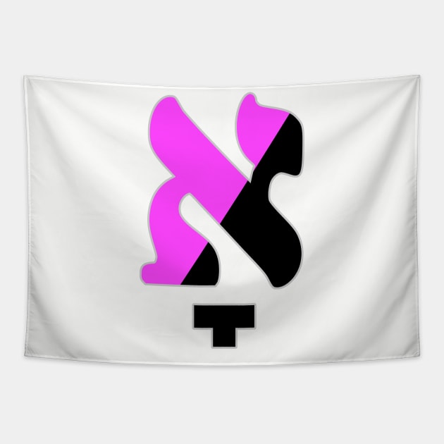 Kometz Aleph (Queer Anarchist Colors) Tapestry by dikleyt