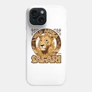 Wild Africa Safari, African lion, Phone Case