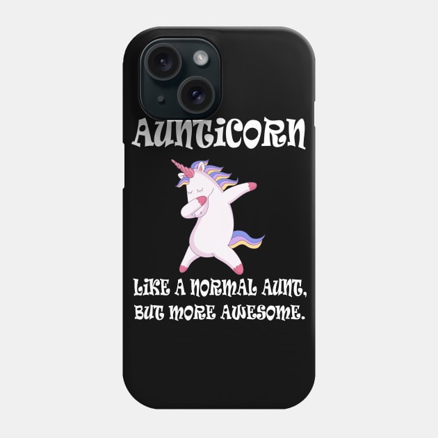 Aunticorn like a normal Aunt Phone Case by Work Memes