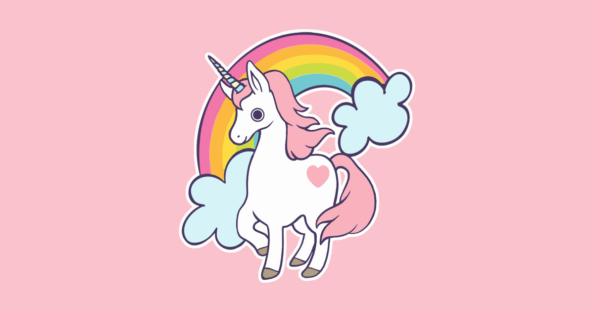 Rainbow Unicorn Unicorn Sticker Teepublic